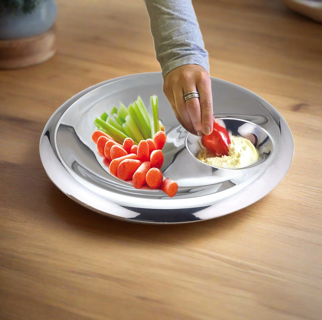Assiette de frites/légumes et trempettes Cuisinox