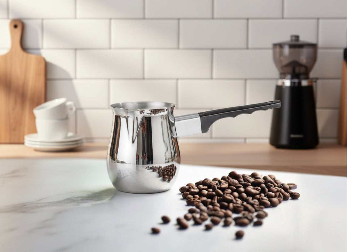 Cuisinox 12 oz Turkish Cezve Stainless Steel Coffee Pot