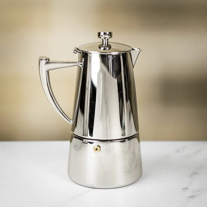 Cafetera Moka Espresso Cuisinox Roma de inducción de acero inoxidable