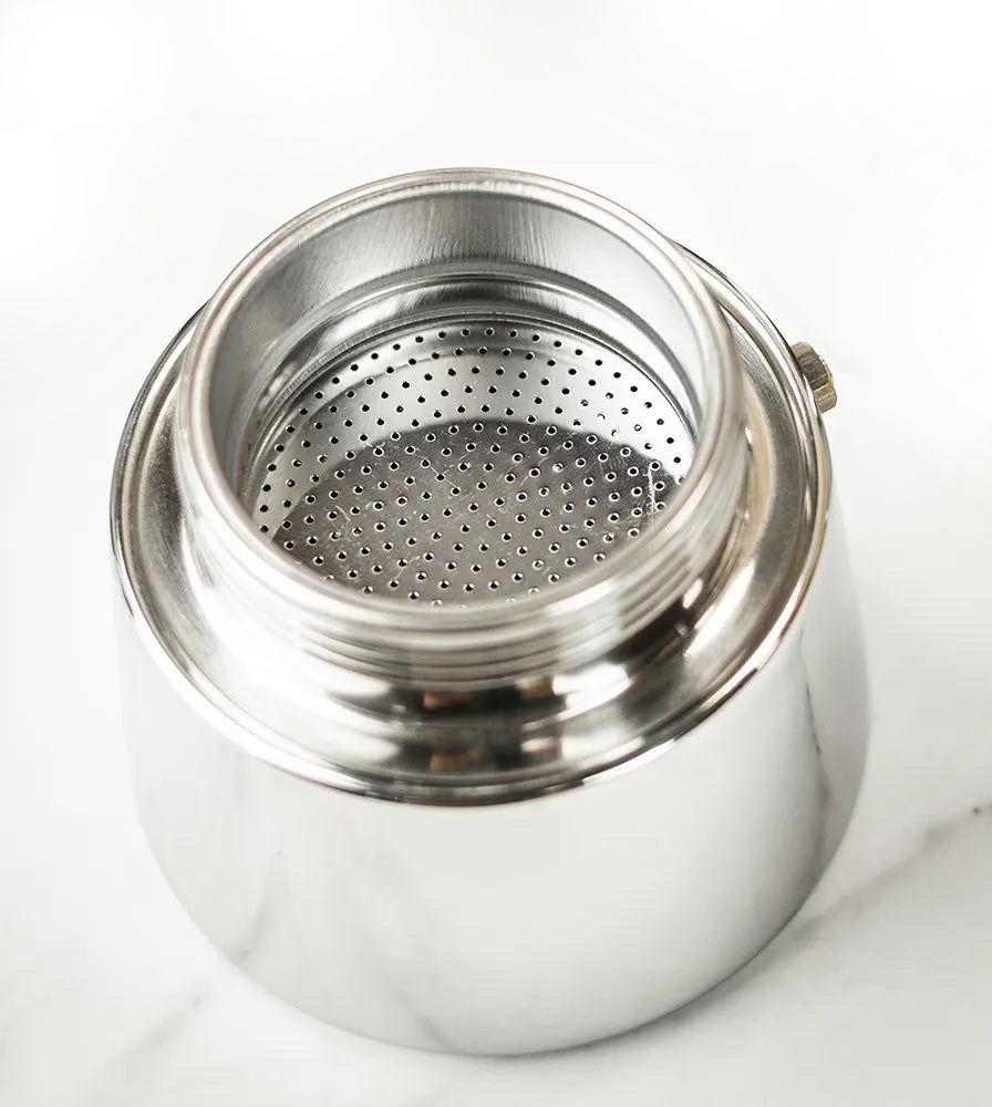 Cafetera Moka Espresso Cuisinox Roma de inducción de acero inoxidable