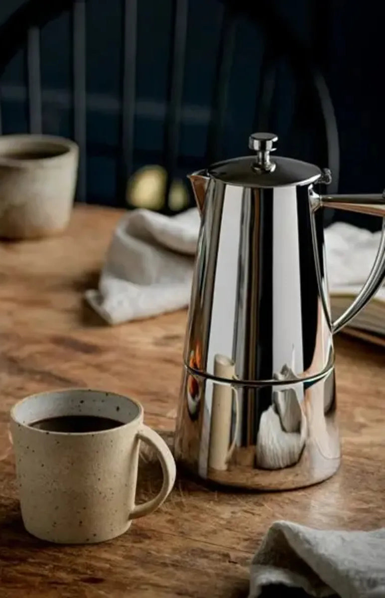Cafetera Moka Espresso Cuisinox Roma de inducción de acero inoxidable