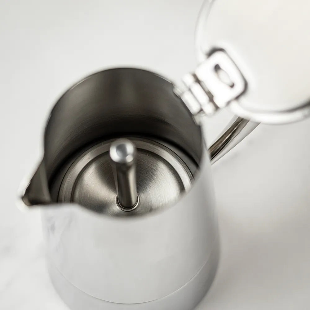 Cafetera Moka Espresso Cuisinox Roma de inducción de acero inoxidable