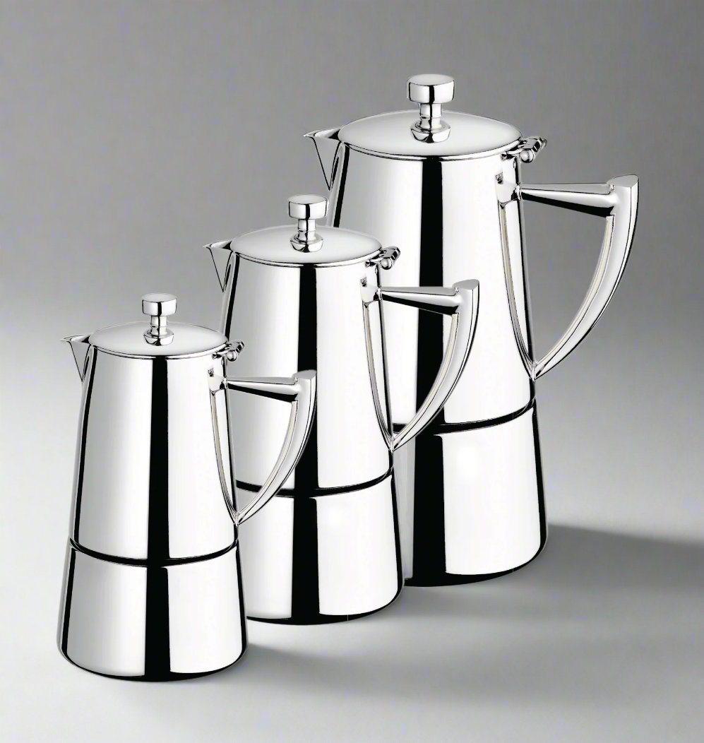 Cafetera Moka Espresso Cuisinox Roma de inducción de acero inoxidable
