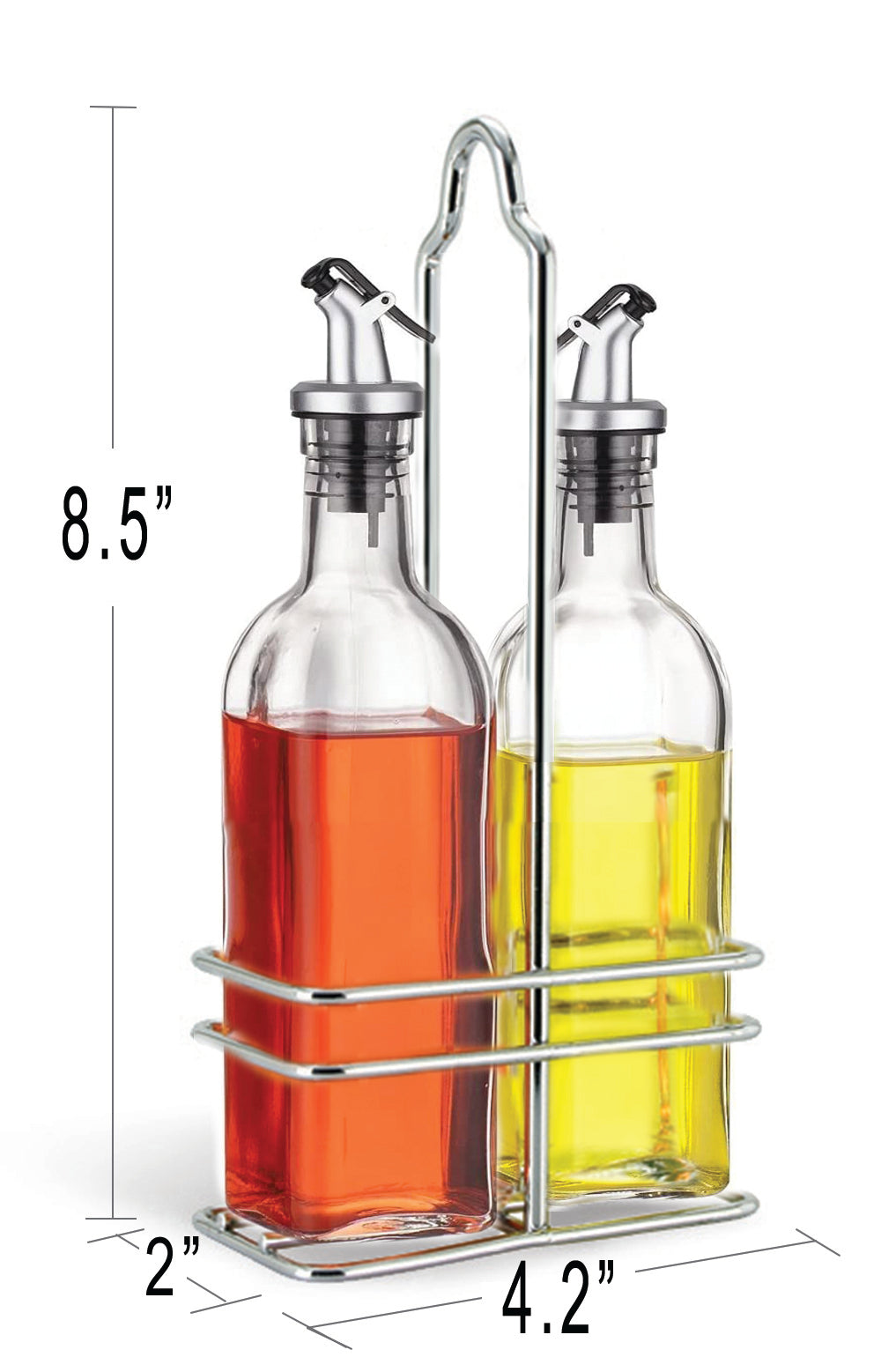 Juego de vinagrera y vinagrera Cuisinox con carrito