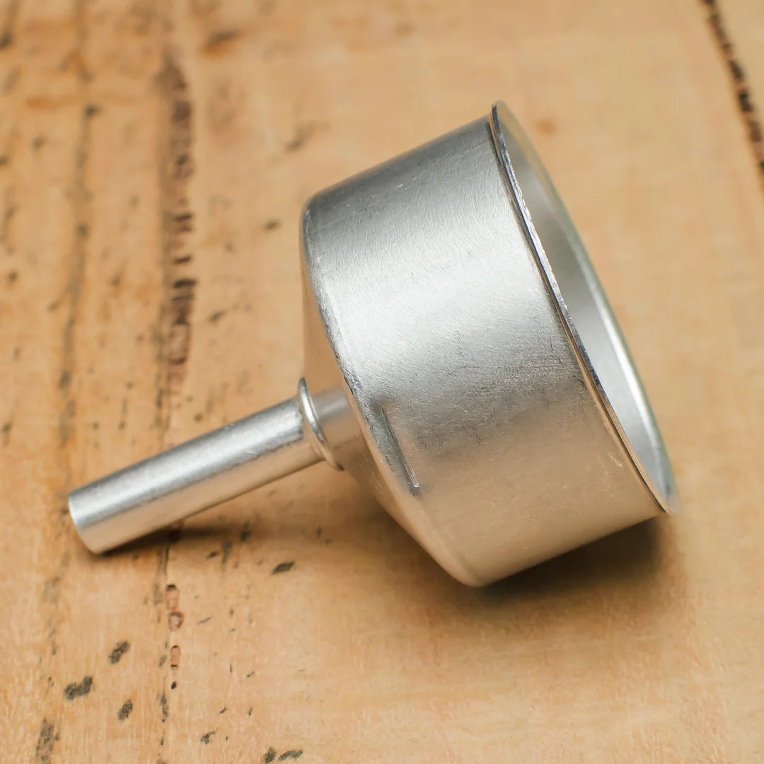 Filtros de embudo para cafeteras espresso Moka de aluminio, tamaños 1, 2, 6 y 12 tazas