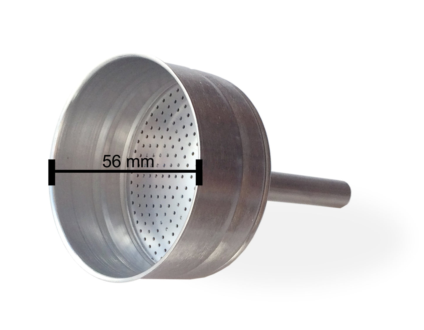 Filtros de embudo de acero inoxidable Cuisinox para cafeteras de espresso Roma, Milano, Alpha y Bella de 3 y 4 tazas