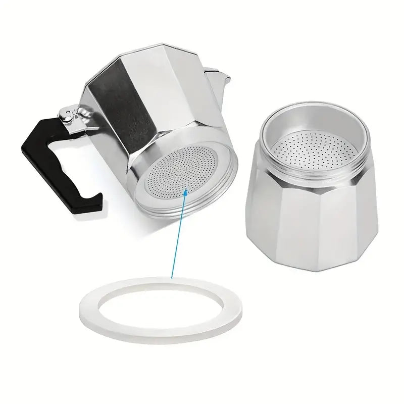 Junta de silicona de grado alimenticio para cafeteras espresso de aluminio Moka Bialetti & Cuisinox de 6 tazas