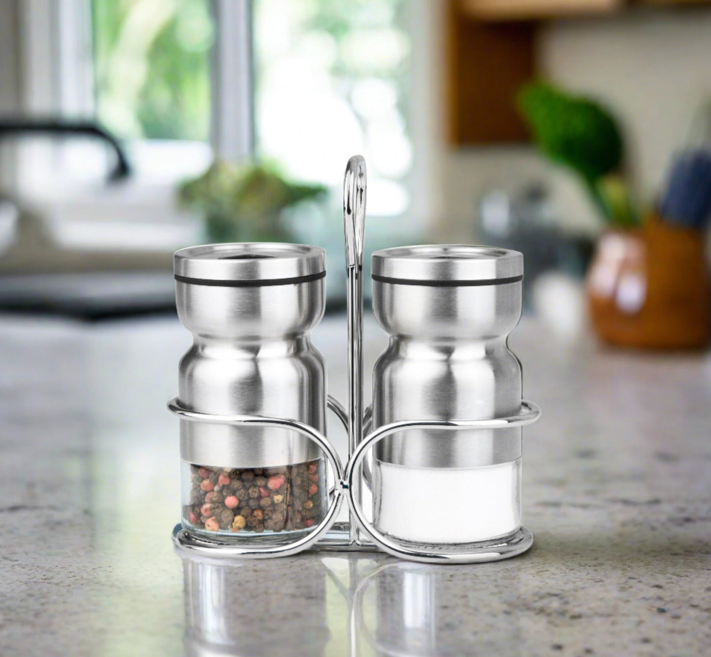 Cuisinox Salt & Pepper Shaker Set With Caddy