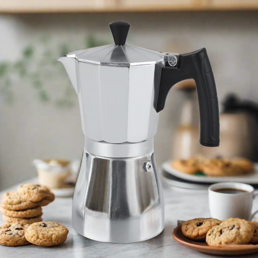 Cuisinox Latte Italian Style 9 cup Espresso Coffee Maker Moka Espress