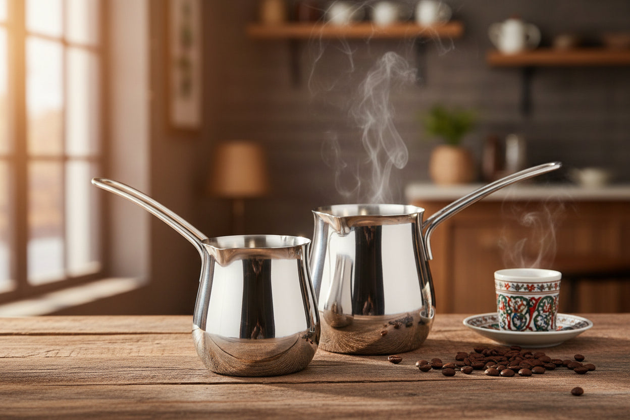 Cuisinox Stainless Steel Turkish Cezve Coffee Pot