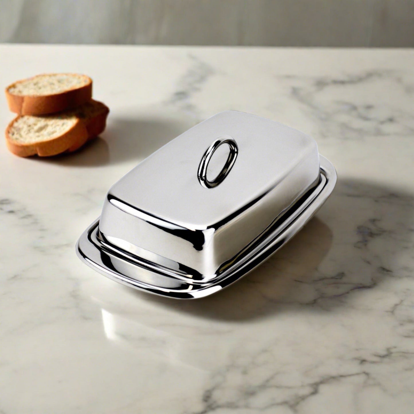 Cuisinox Covered Butter Dish in Stainless Steel
