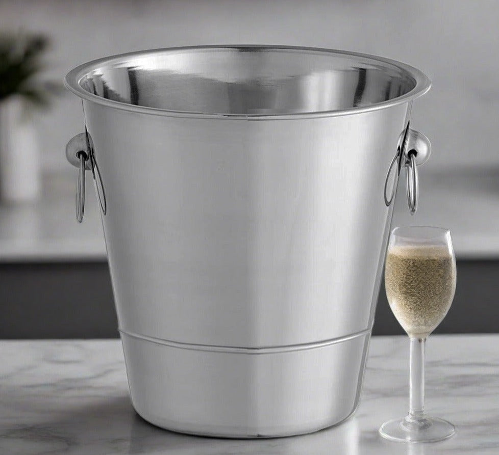 Seau à champagne/vin en acier inoxydable