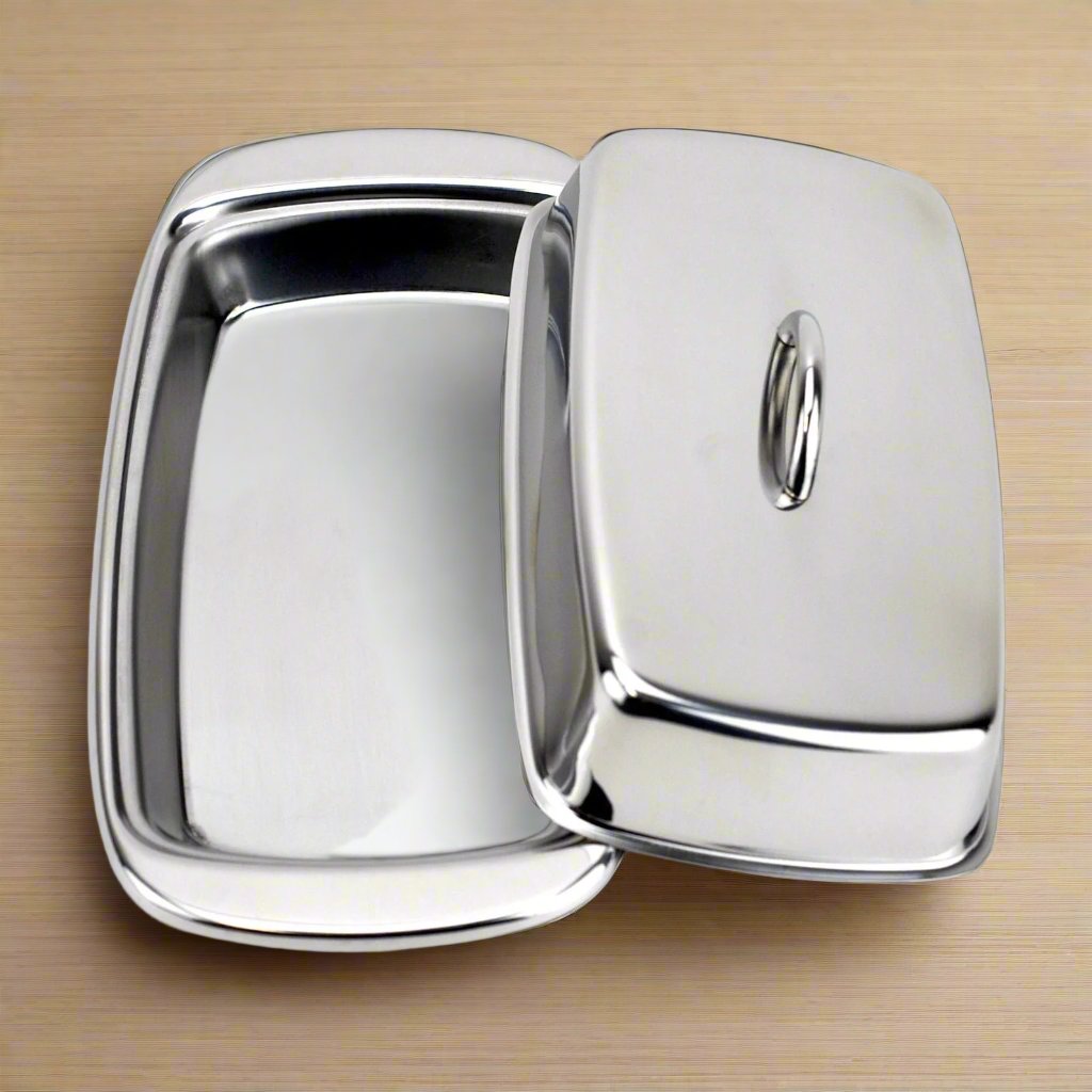 Cuisinox Covered Butter Dish in Stainless Steel
