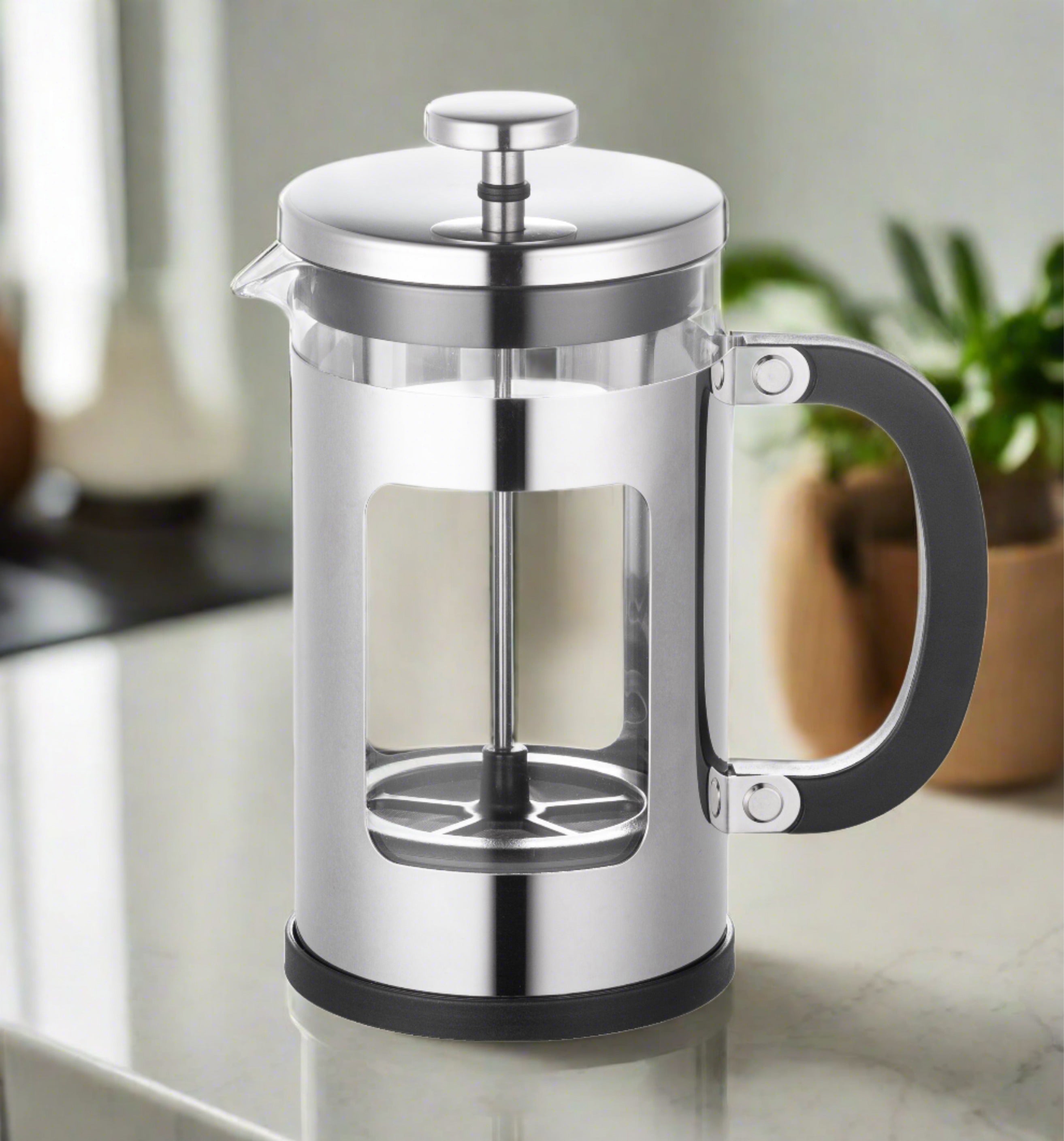 Cuisinox Double-Walled Stainless Steel French Press Coffee Maker, 1 Quart (32 oz)