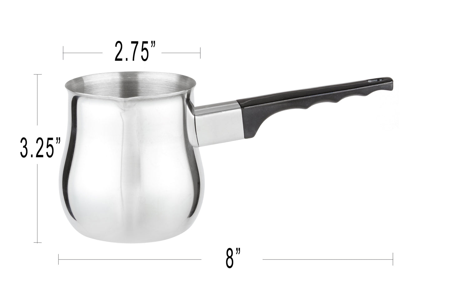 Cuisinox 12 oz Turkish Cezve Stainless Steel Coffee Pot