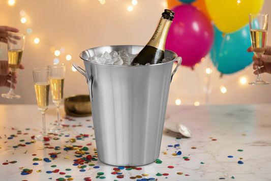 Seau à champagne/vin en acier inoxydable