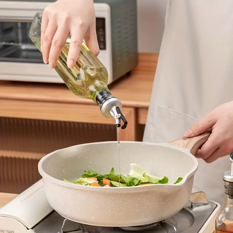 Juego de vinagrera y vinagrera Cuisinox con carrito con etiquetas francesas 