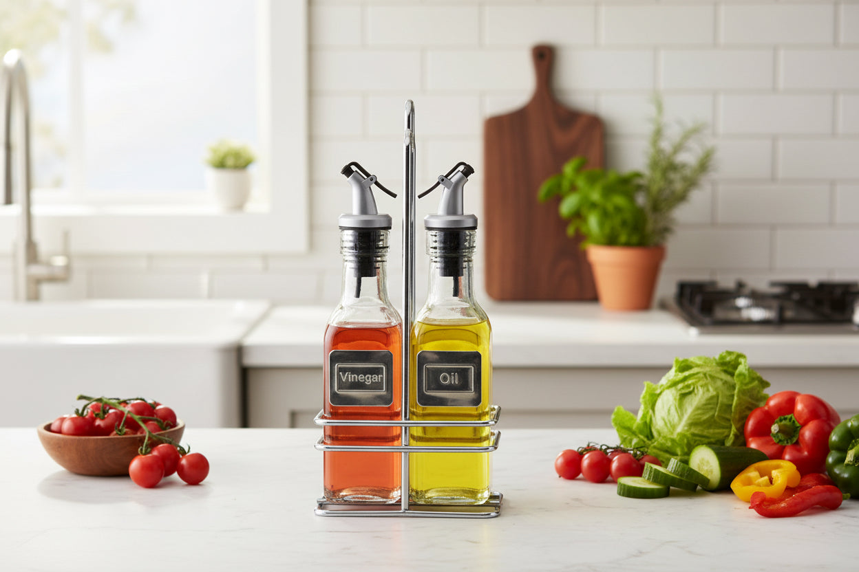 Ménagère Pro 2 pièces huile et vinaigre : Commandez sur - Support Ménagère Pro 2 pièces huile et vinaigre : Commandez sur - Support