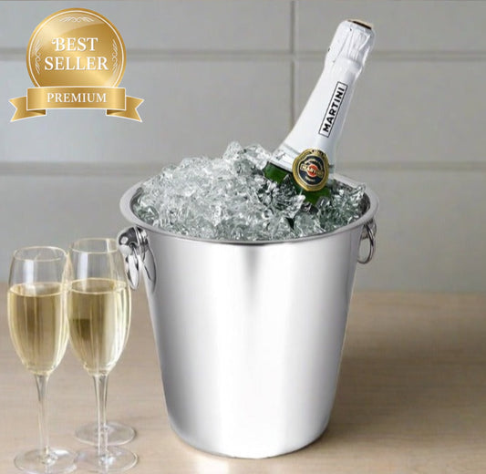 Seau à champagne/vin en acier inoxydable