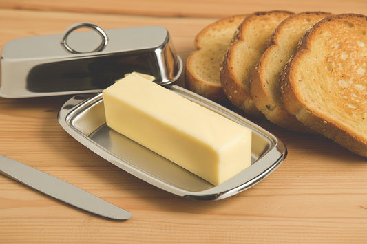 Cuisinox Covered Butter Dish in Stainless Steel