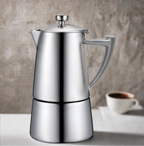 cuisinox Cuisinox Roma Satin Stainless Steel Induction Stovetop Moka Espresso Coffee Maker Coffee Makers u0026 Espresso Machines
