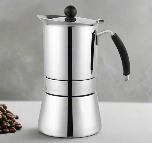 Cuisinox Amore Stainless Steel Induction Stovetop Moka Espresso Coffee Maker