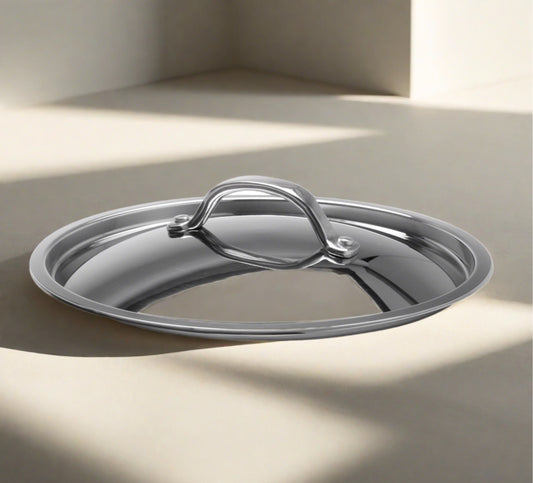 Couvercle en acier inoxydable Super Elite avec poignée rivetée