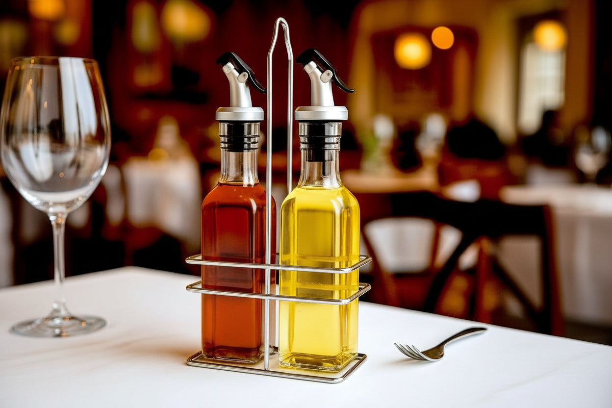 Cuisinox Oil & Vinegar Cruet Set with Caddy