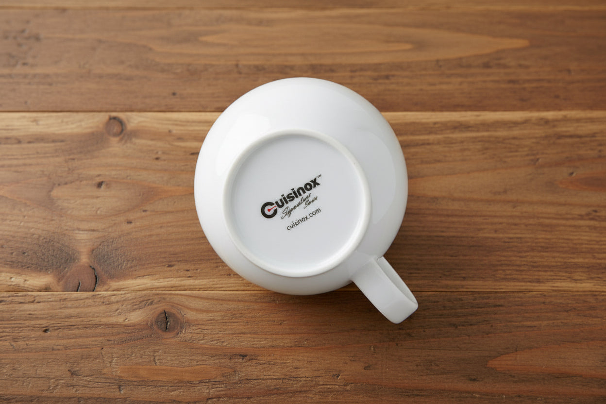 Cuisinox Signature Series, Set of 6 Espresso Cups, White Porcelain