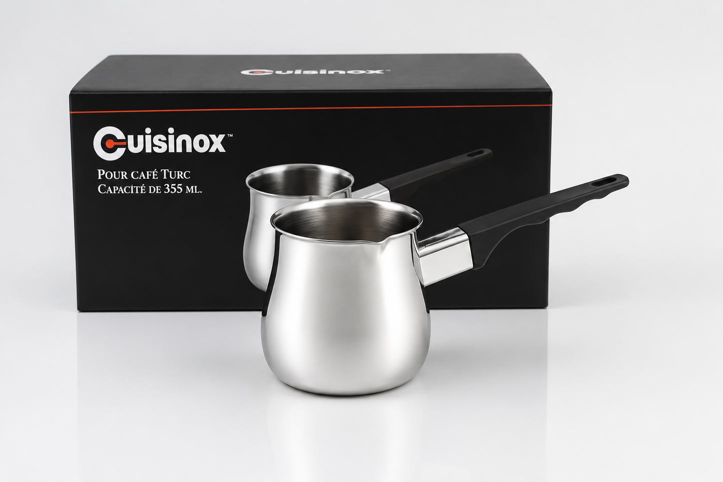 Cuisinox 12 oz Turkish Cezve Stainless Steel Coffee Pot