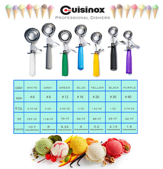 Cuisinox Platos/Cucharas para helado