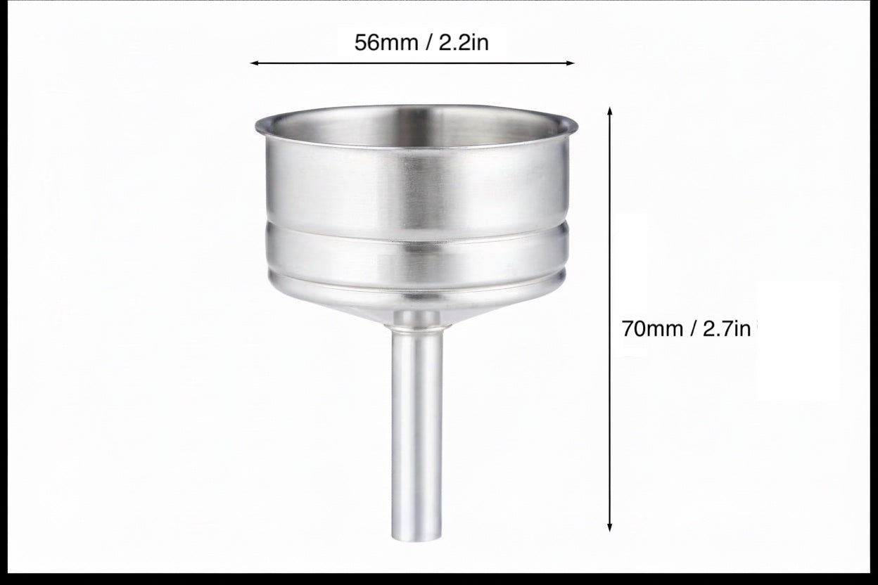 Cuisinox Filtres à entonnoir en acier inoxydable 3 et 4 tasses pour machines à expresso Roma, Milano, Alpha et Bella