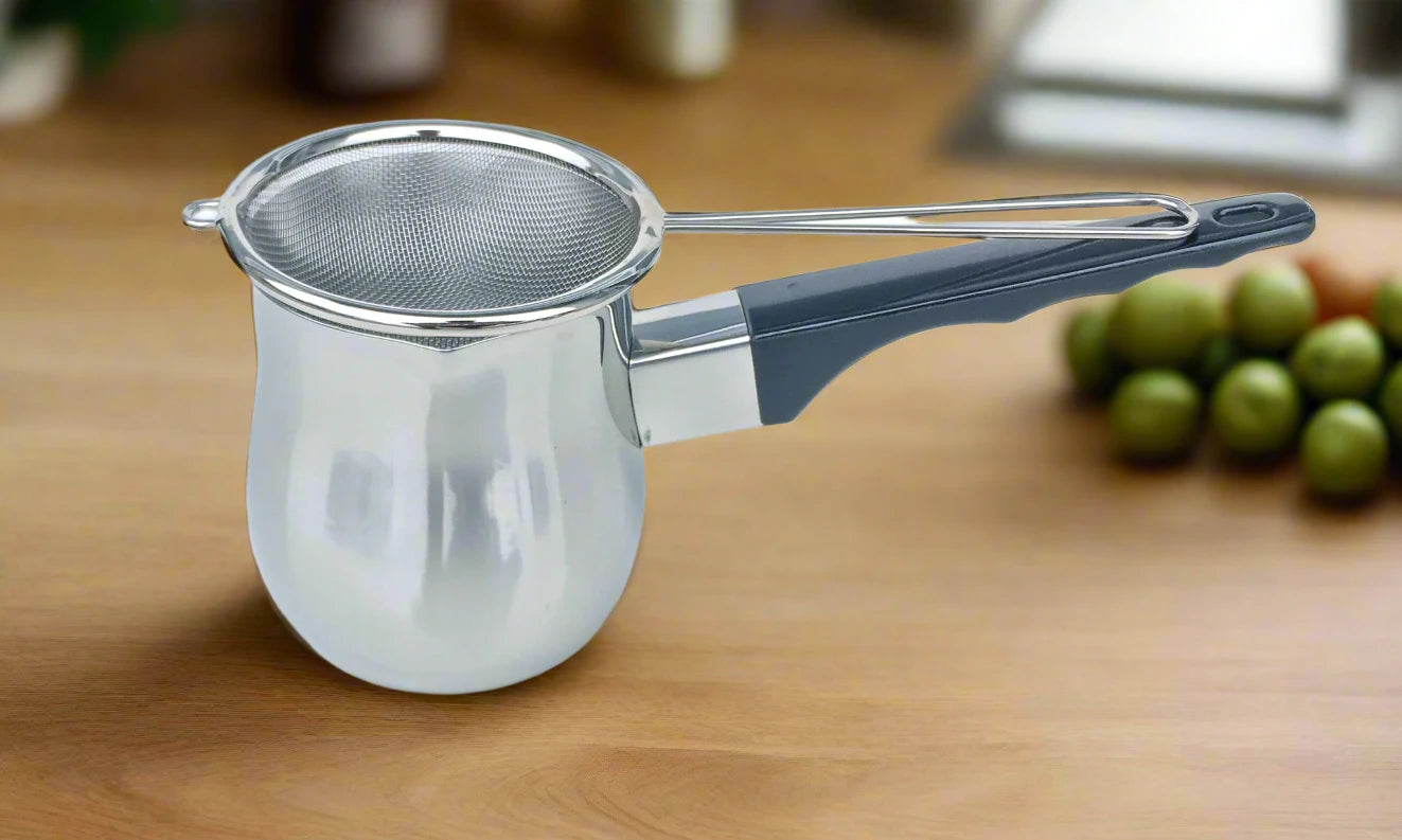 Juego de cafetera turca y colador de malla fina Cuisinox