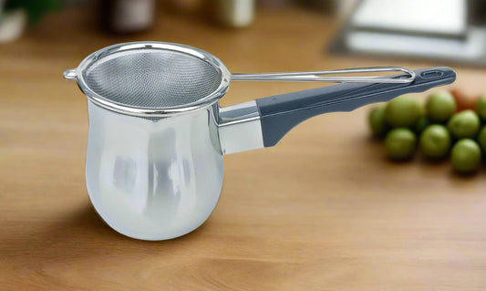 Cuisinox Masala Chai and Matcha Tea Fine Mesh Strainer and Pot Set