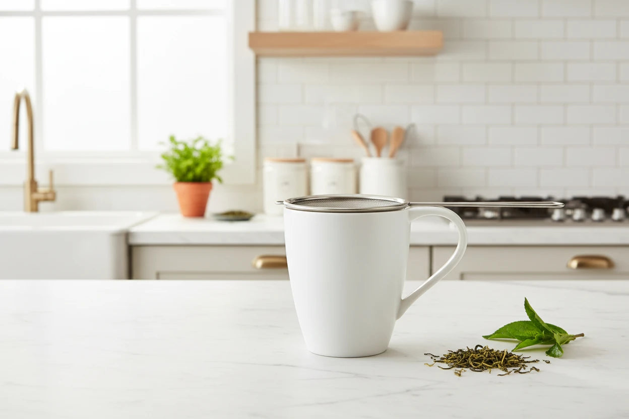 Juego de cafetera turca y colador de malla fina Cuisinox
