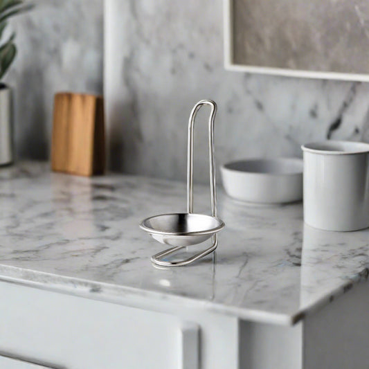 Repose-cuillère en acier inoxydable