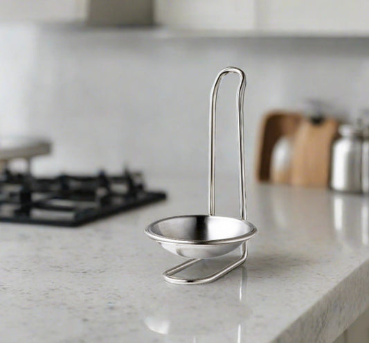 Repose-cuillère en acier inoxydable