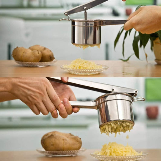 Presse-purée en acier inoxydable