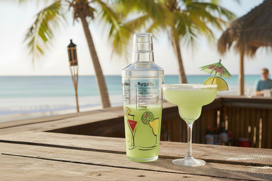 Cuisinox Cocktail Shaker with 6 Drink Recipes