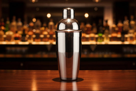 Shaker à cocktail au fini miroir