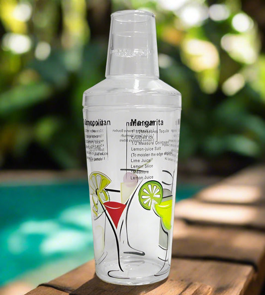 Cuisinox Cocktail Shaker with 6 Drink Recipes