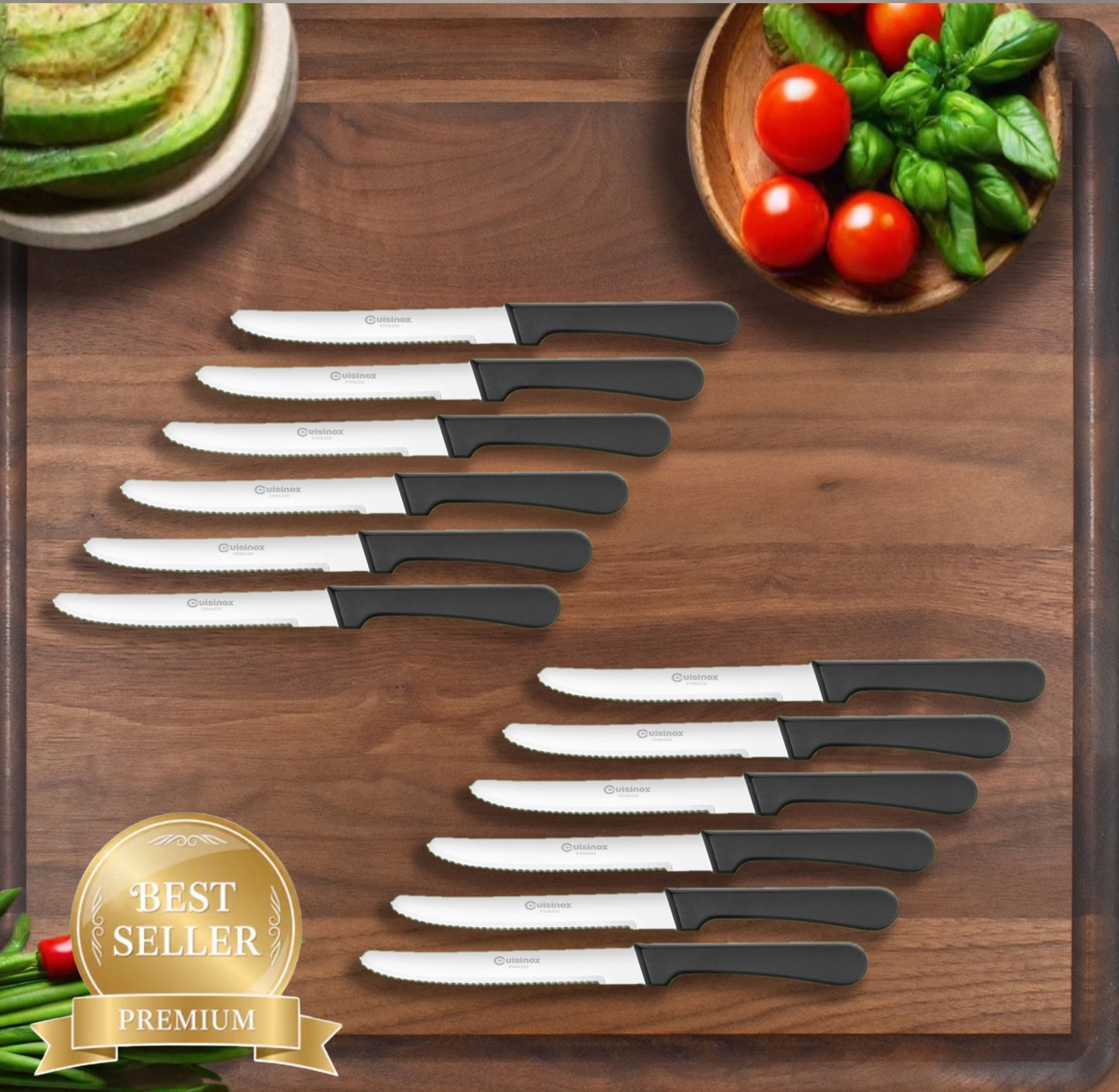 Ensemble de 12 couteaux à steak