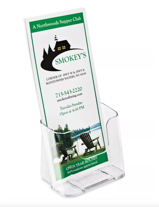 Countertop Pamphlet Holder - 4 x 3 x 7"