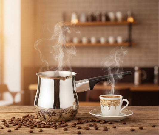 Cuisinox 12 oz Turkish Cezve Stainless Steel Coffee Pot