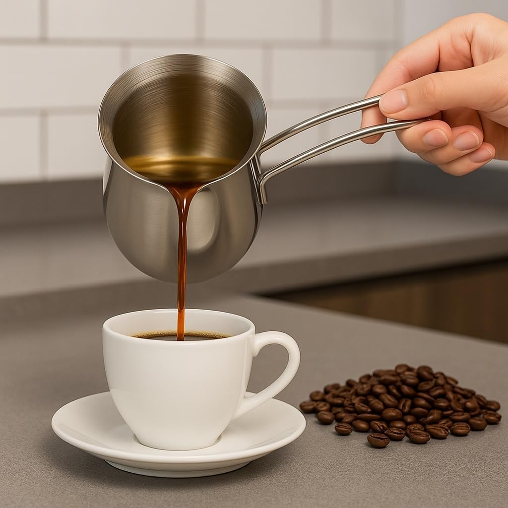 Cuisinox Stainless Steel Turkish Cezve Coffee Pot