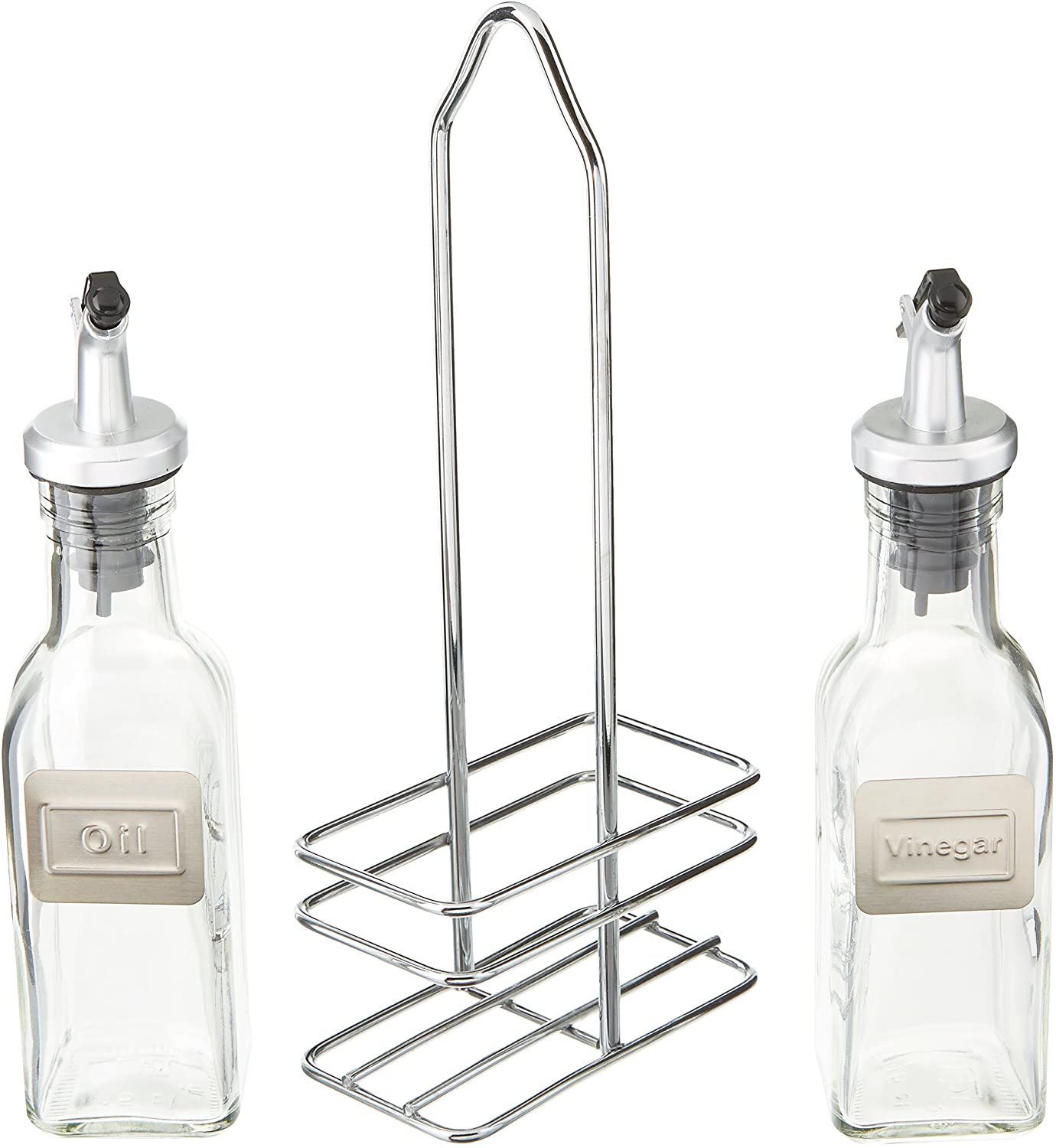 Cuisinox Oil & Vinegar Cruet Set with Caddy with English labels