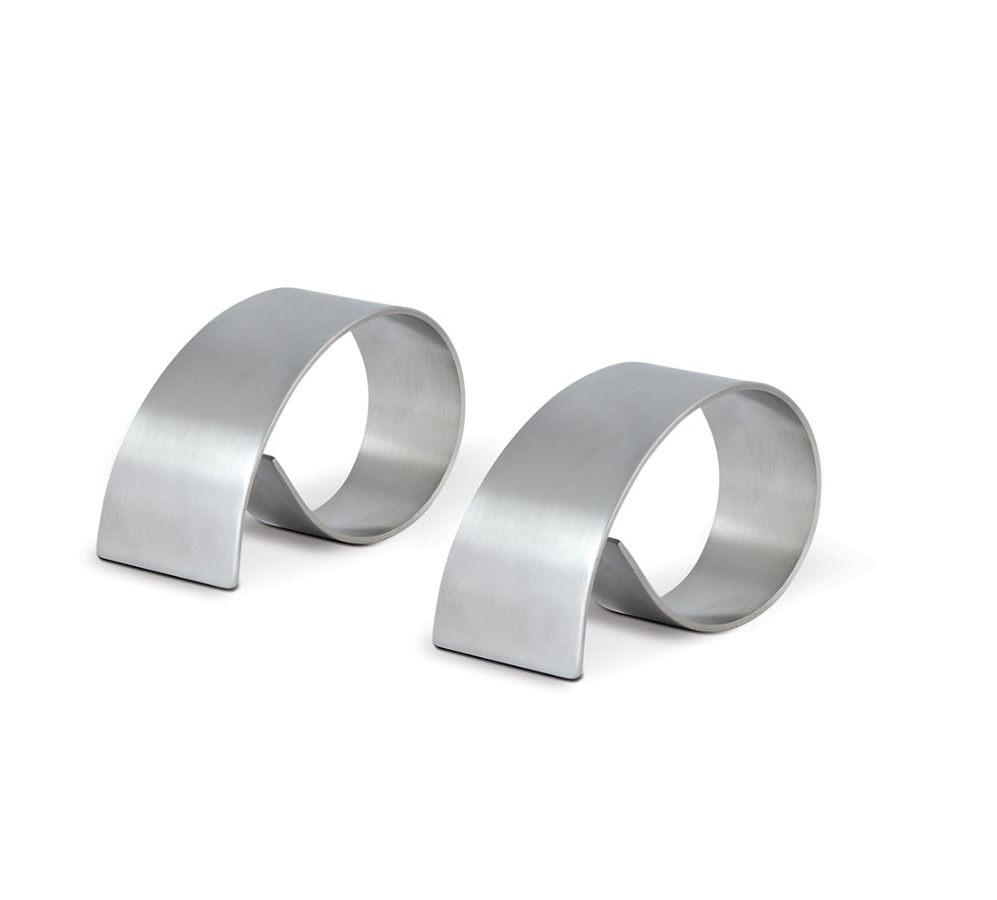 Cuisinox Brushed Stainless Steel Napkin Ring Set of 2